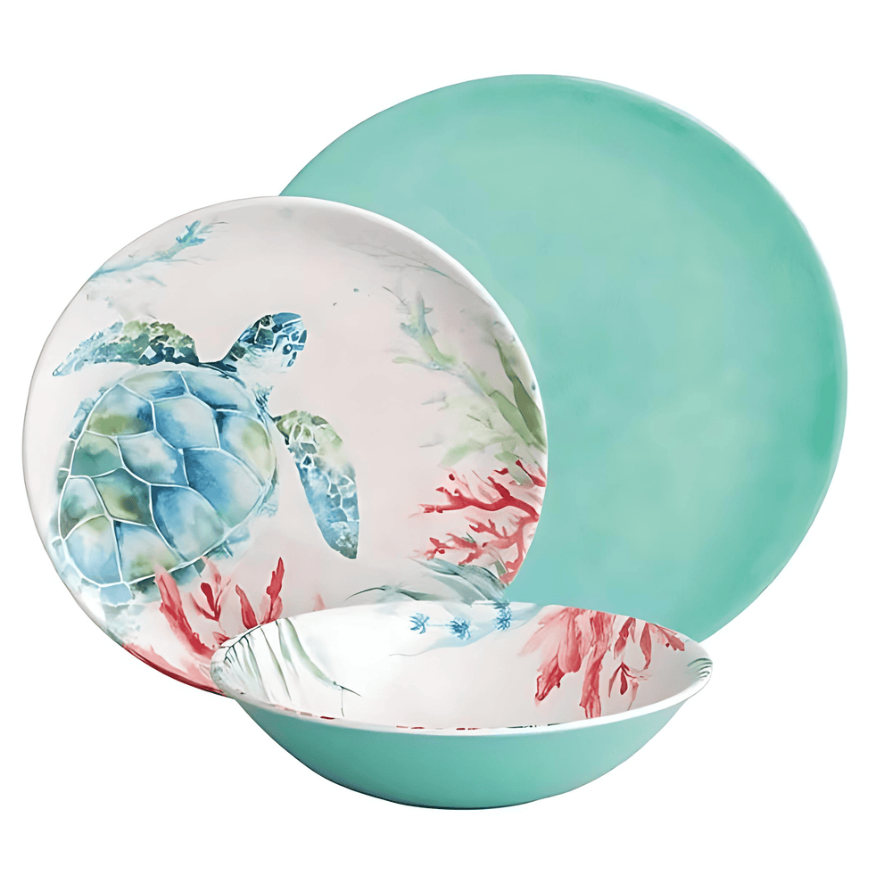 12 - Piece Sealife Dinnerware Set - From Where - 