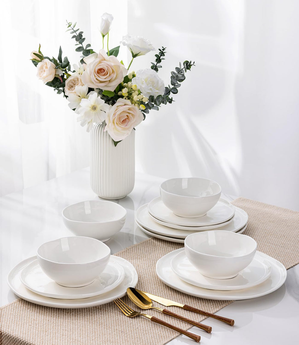 12 - Pieces Ceramic Dinnerware Sets - From Where - 