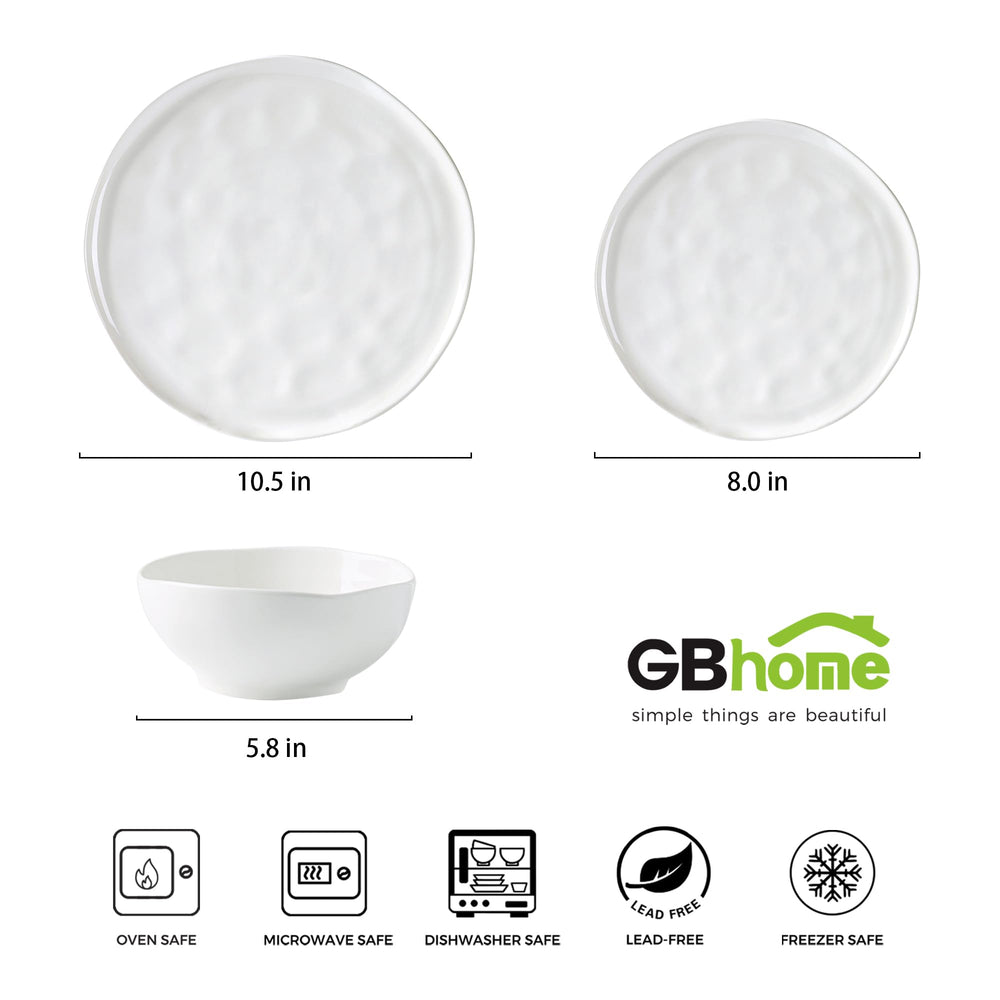 12 - Pieces Ceramic Dinnerware Sets - From Where - 