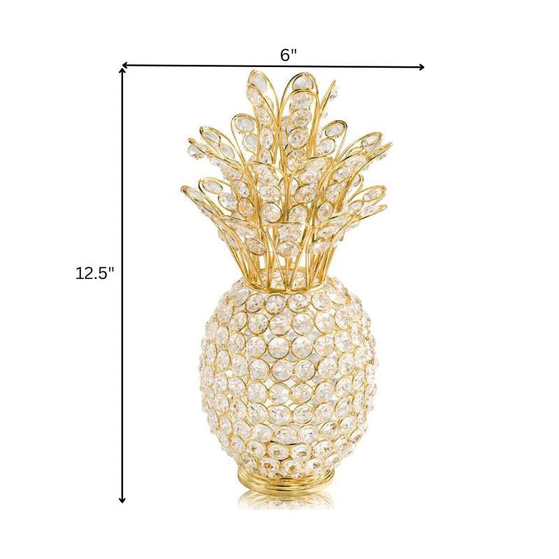 12.5&quot; Glam Bling Crystal Gold Pineapple - From Where - 