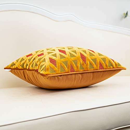 12x20 Orange Velvet Lumbar Pillow Cover - From Where - 