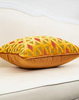 12x20 Orange Velvet Lumbar Pillow Cover - From Where - 