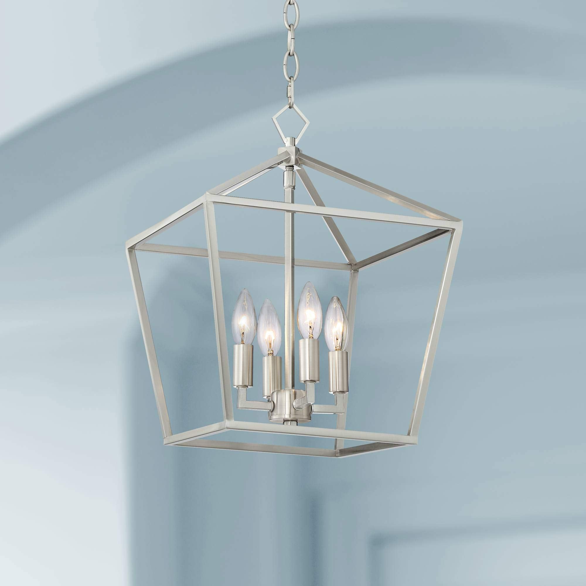 13 "Nickel Pendant Chandelier - From Where - 