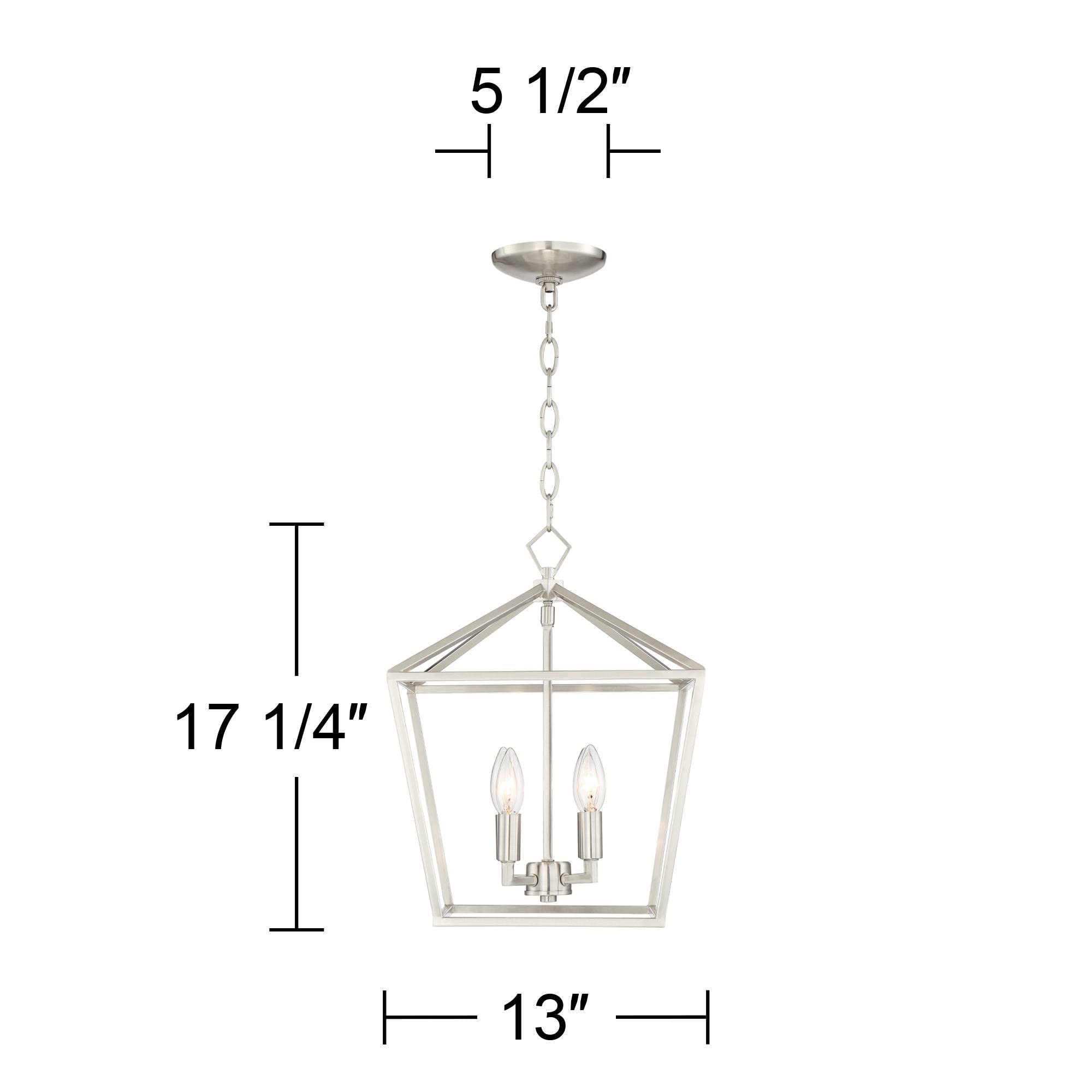 13 &quot;Nickel Pendant Chandelier - From Where - 