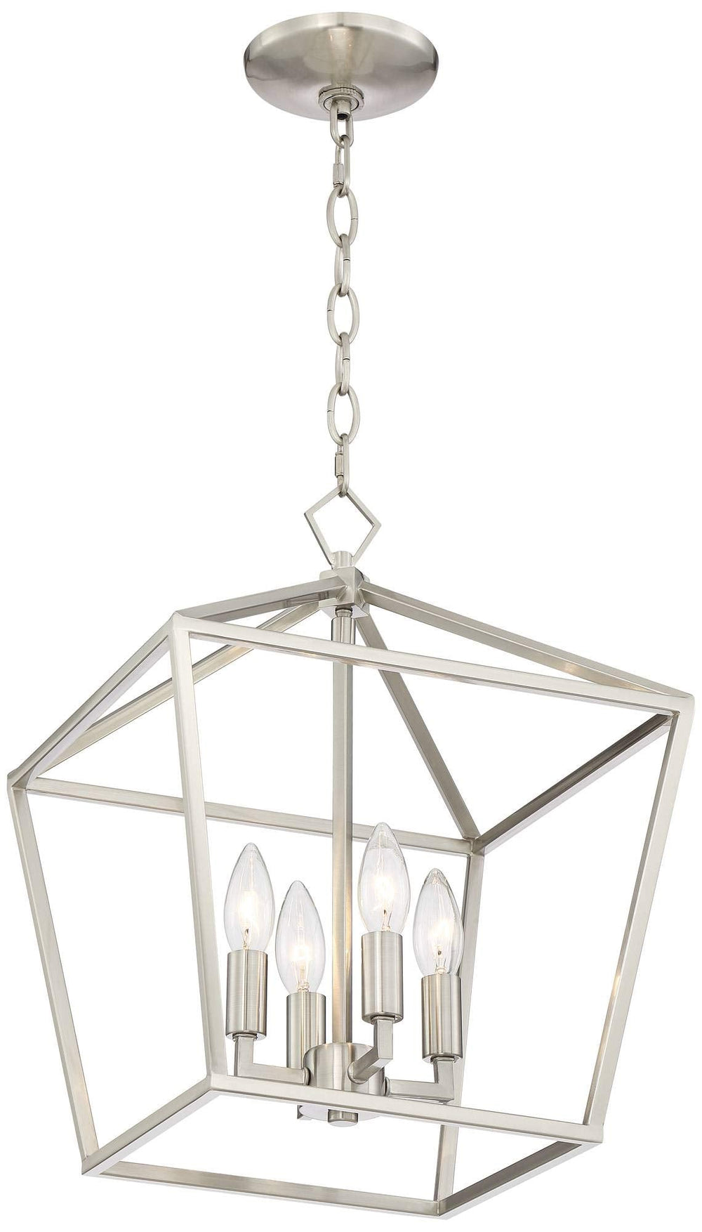 13 &quot;Nickel Pendant Chandelier - From Where - 