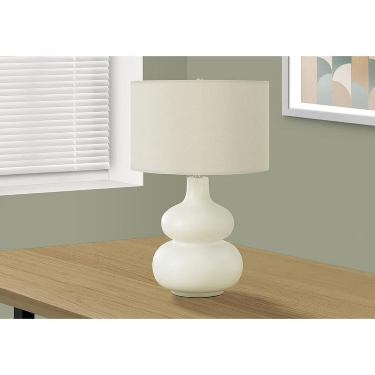https://www.walmart.com/ip/Lighting-25-h-Table-Lamp-Ivory-Shade-Cream-Ceramic-Contemporary/5100999774