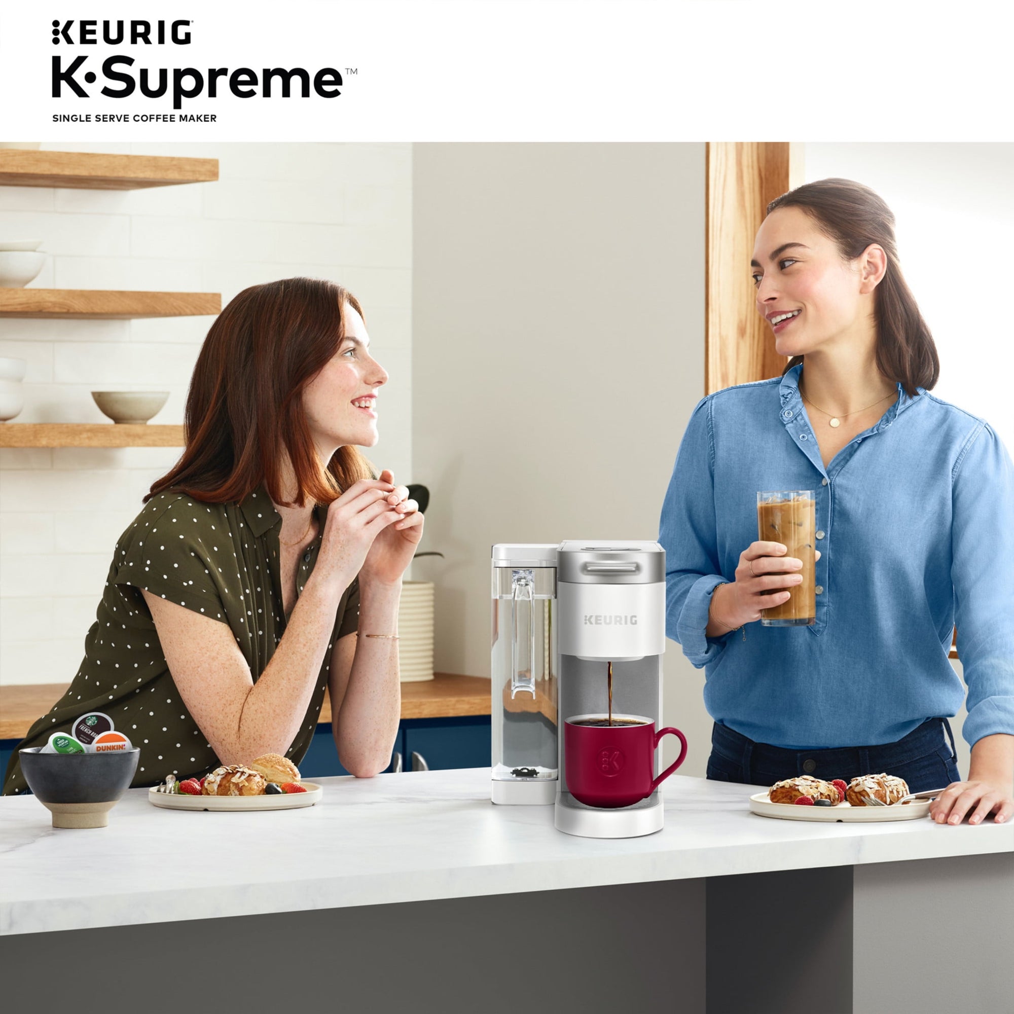 Keurig K-Supreme White Single-Serve K-Cup Pod Coffee Maker