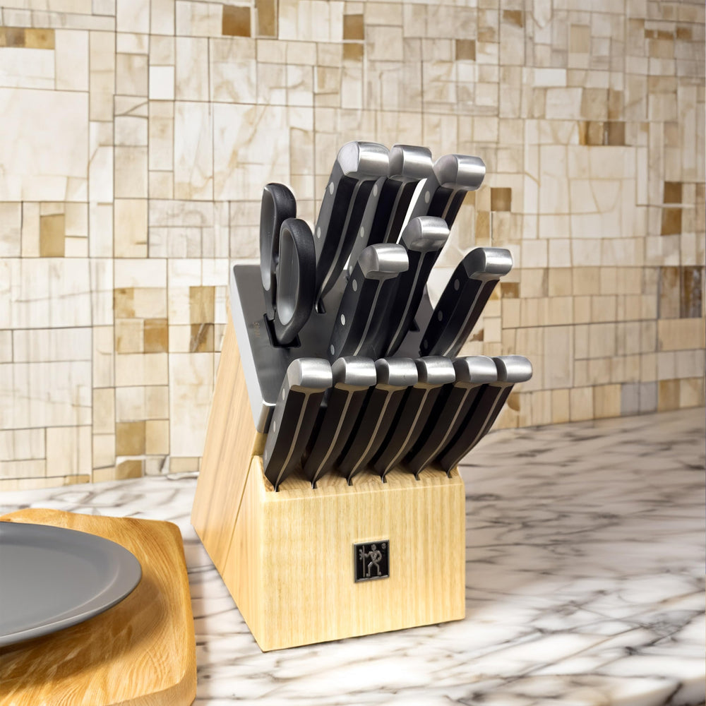 14 - pc Self - Sharpening Knife Block Set - From Where - 