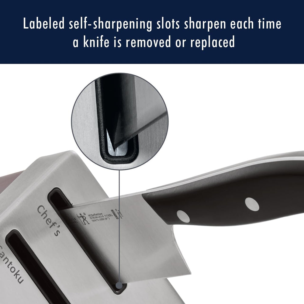 14 - pc Self - Sharpening Knife Block Set - From Where - 