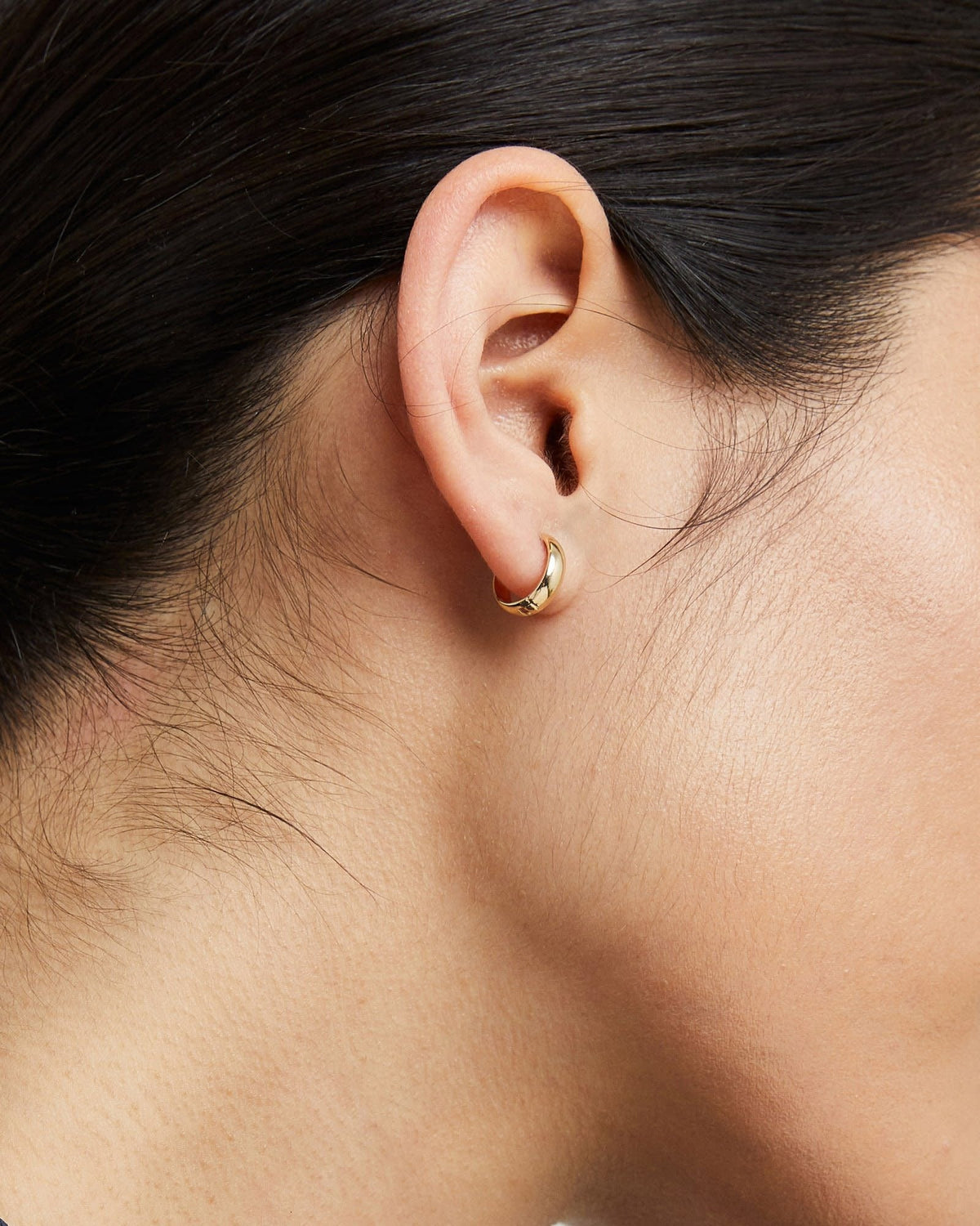 14K Gold Bold Hoops - From Where Finds -