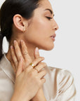 14K Gold Bold Hoops - From Where Finds -