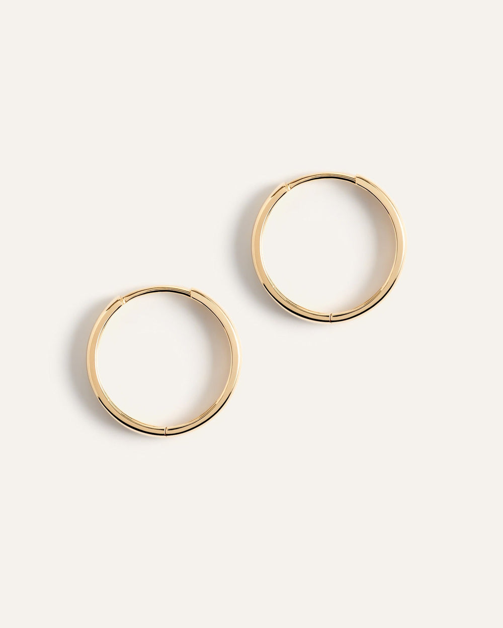 14K Gold Bold Hoops - From Where Finds -