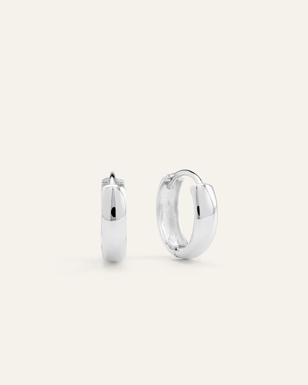 14K Gold Bold Hoops - From Where Finds -