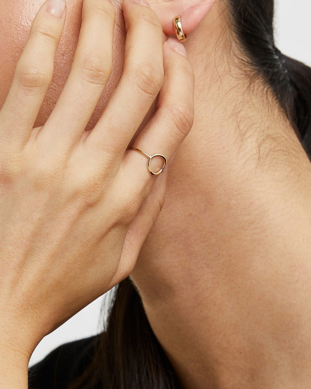 14K Gold Bold Hoops - From Where Finds -