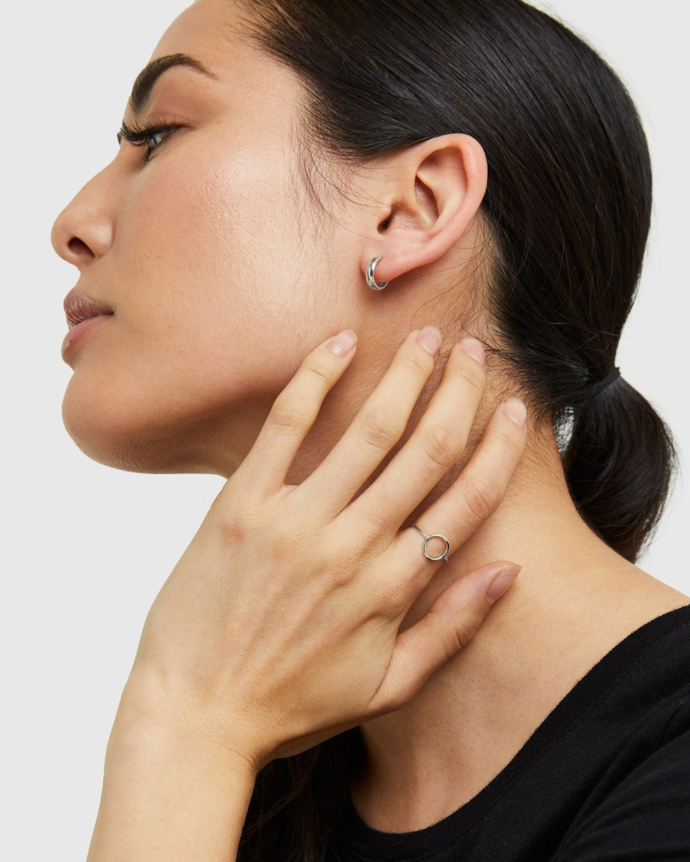 14K Gold Bold Hoops - From Where Finds -