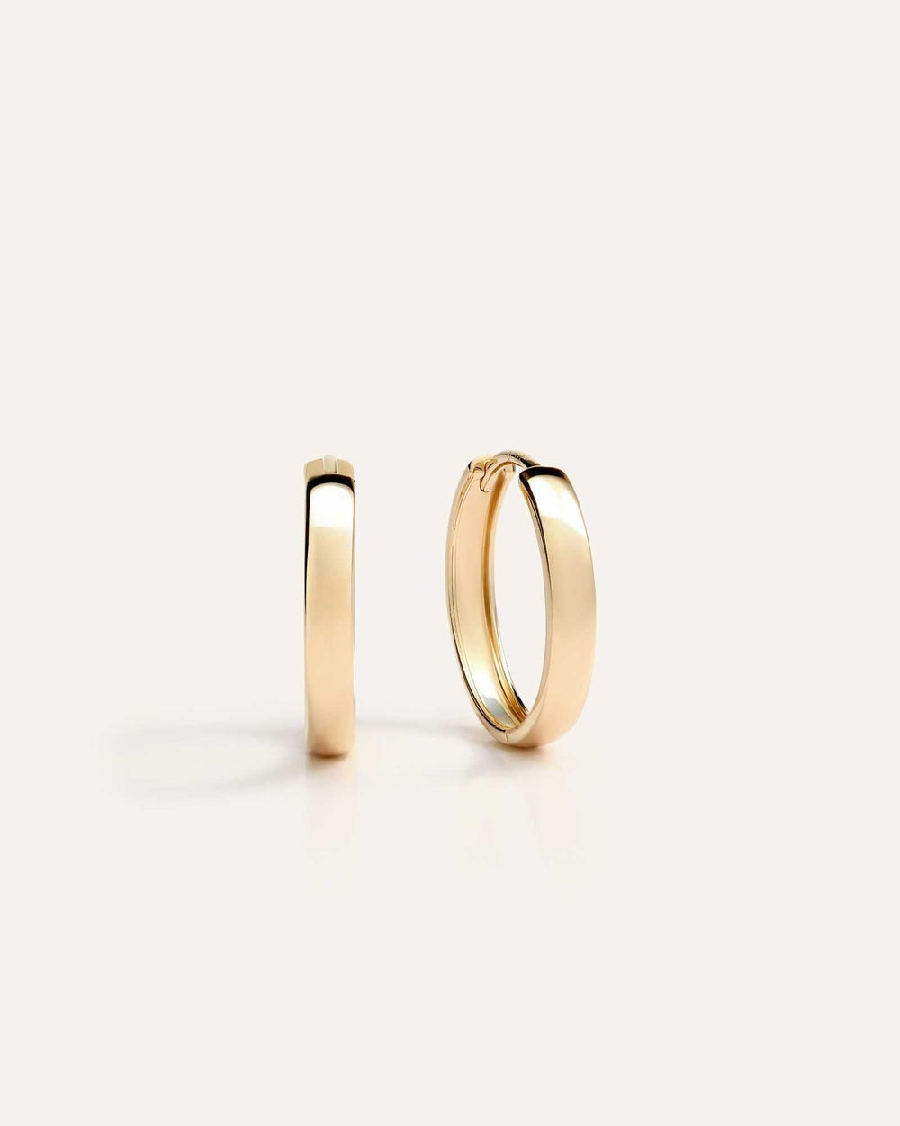14K Gold Bold Hoops - From Where Finds -