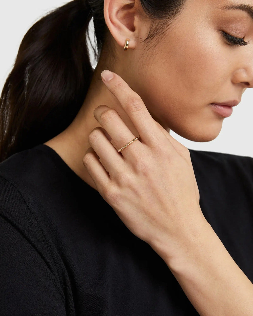 14K Gold Bold Hoops - From Where Finds -
