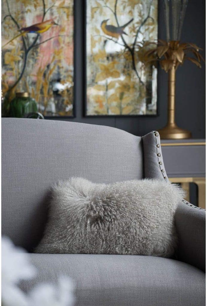 14x20 Fur Feather Pillow - From Where - 