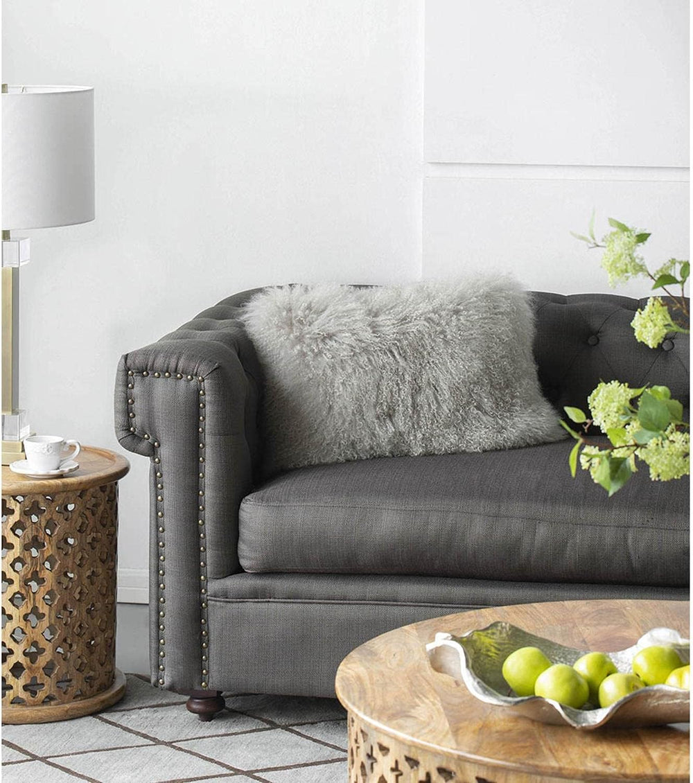 14x20 Fur Feather Pillow - From Where - 