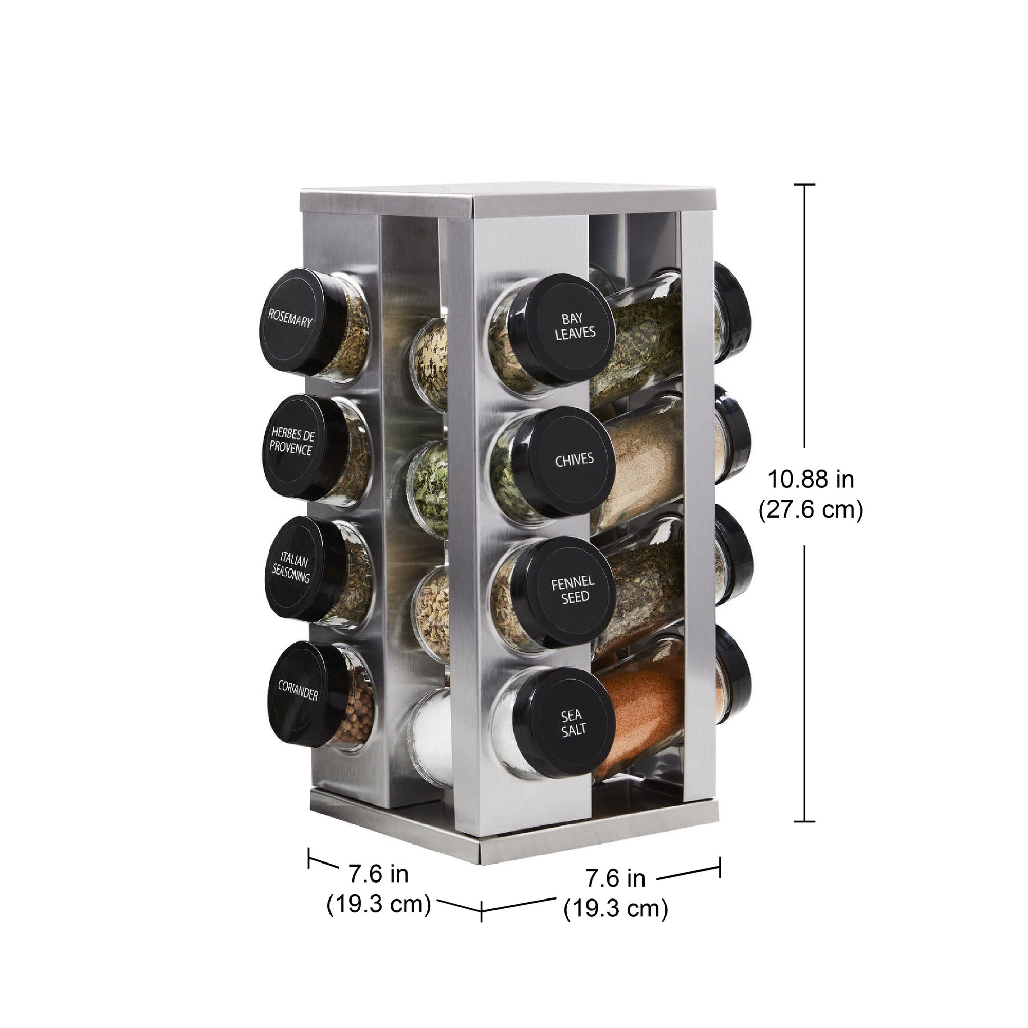 16 Jar Revolving Countertop Spice Rack - From Where - 