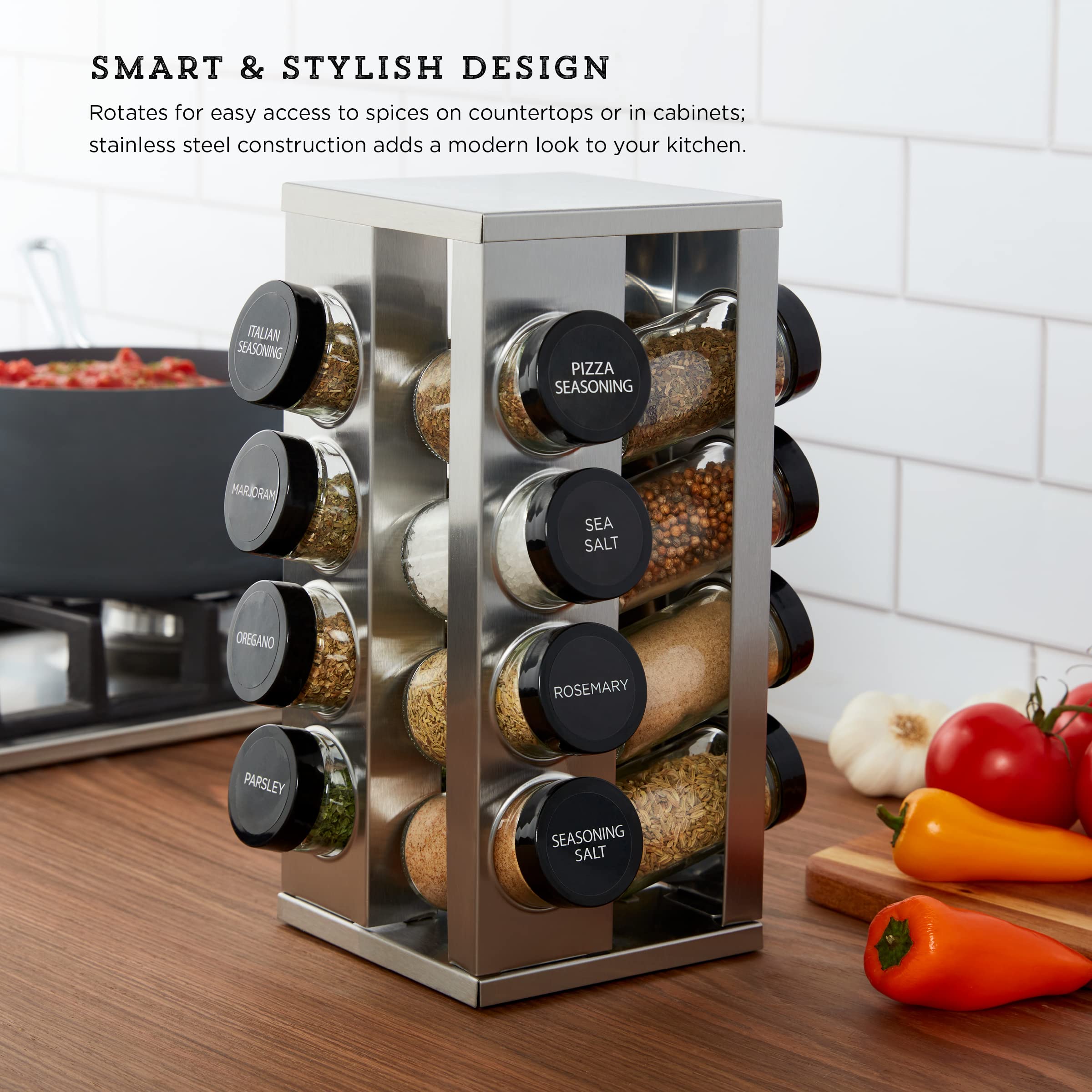 Heritage Revolving Spice Rack with Spices- From Where