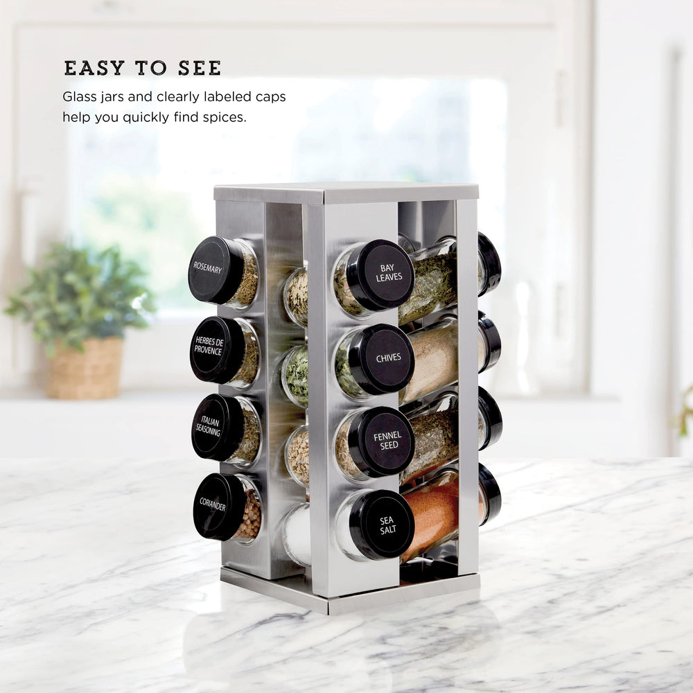 16 Jar Revolving Countertop Spice Rack - From Where - 