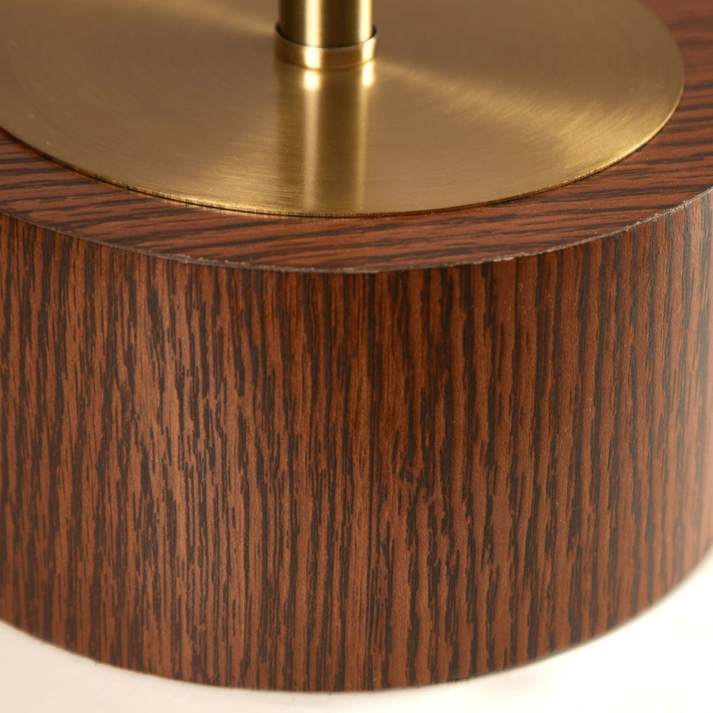 16.25" Woodgrain Touch Table Lamp - From Where - 