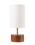16.25" Woodgrain Touch Table Lamp - From Where - 