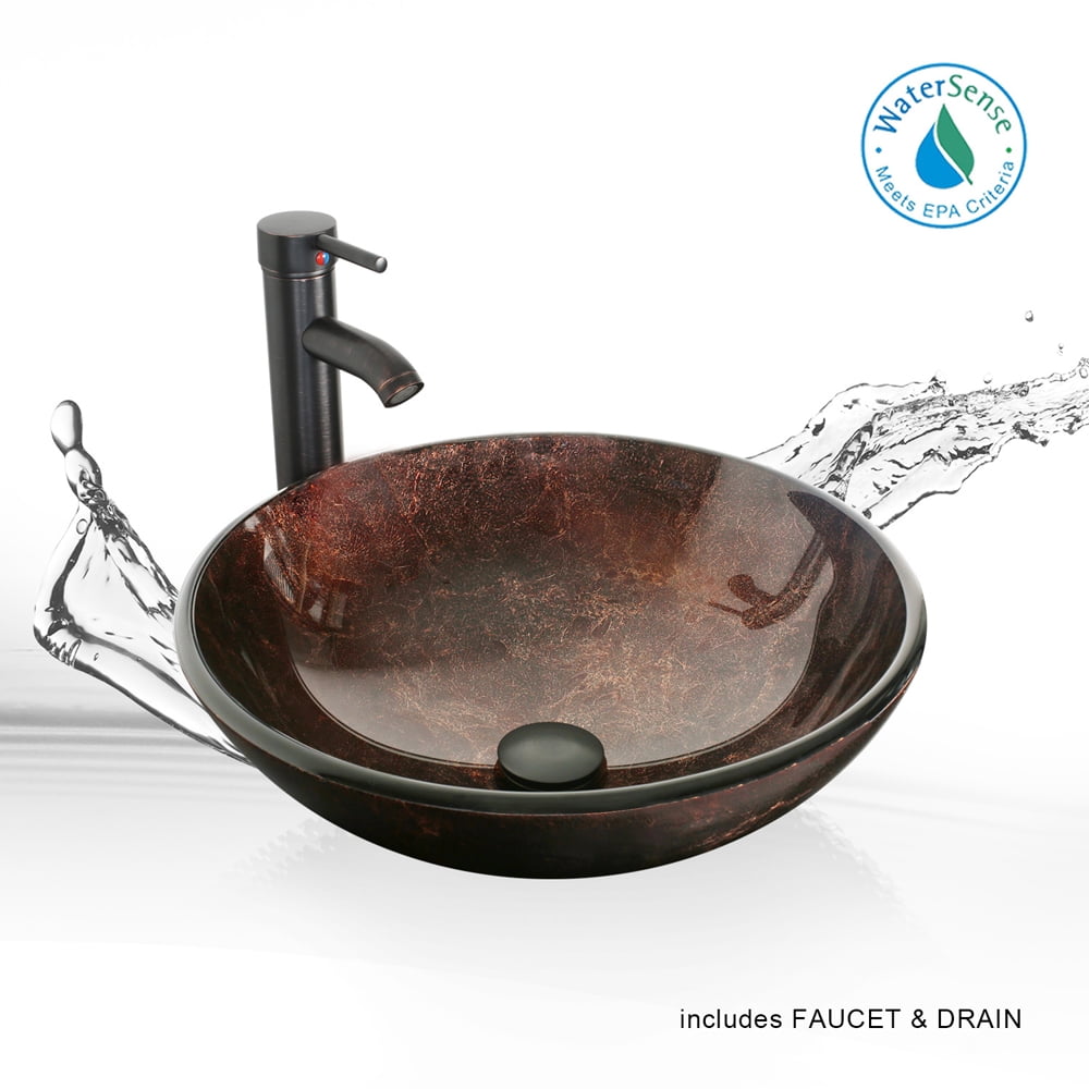 16.5 Round Ceramic Bathroom Sink Combo - From Where - 
