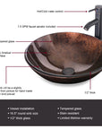 16.5 Round Ceramic Bathroom Sink Combo - From Where - 