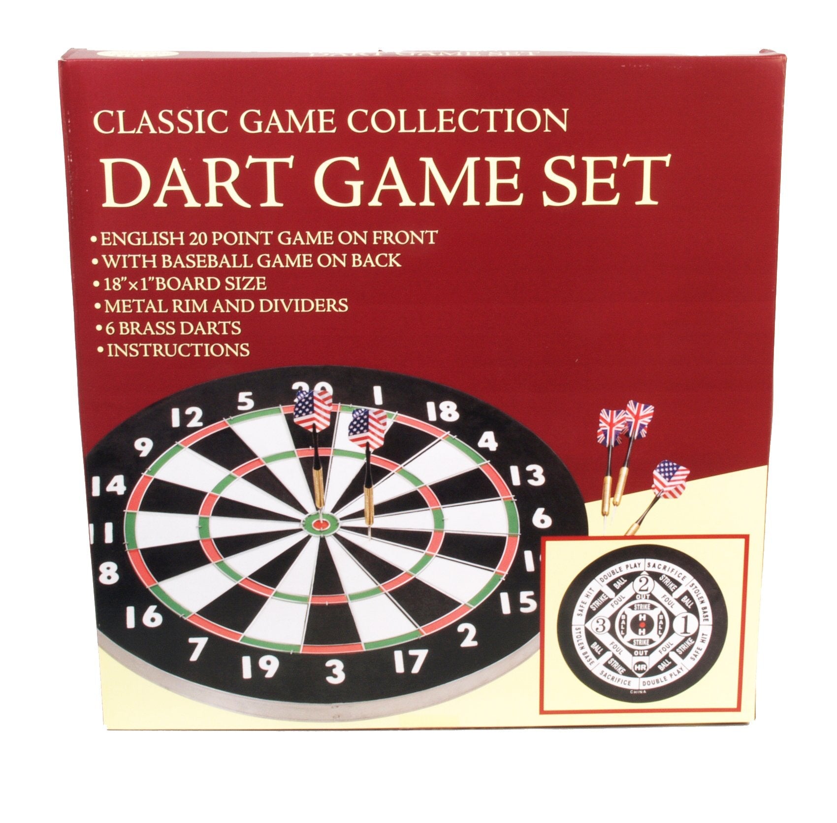 18 - inch Double Sided Dartboard - From Where - 