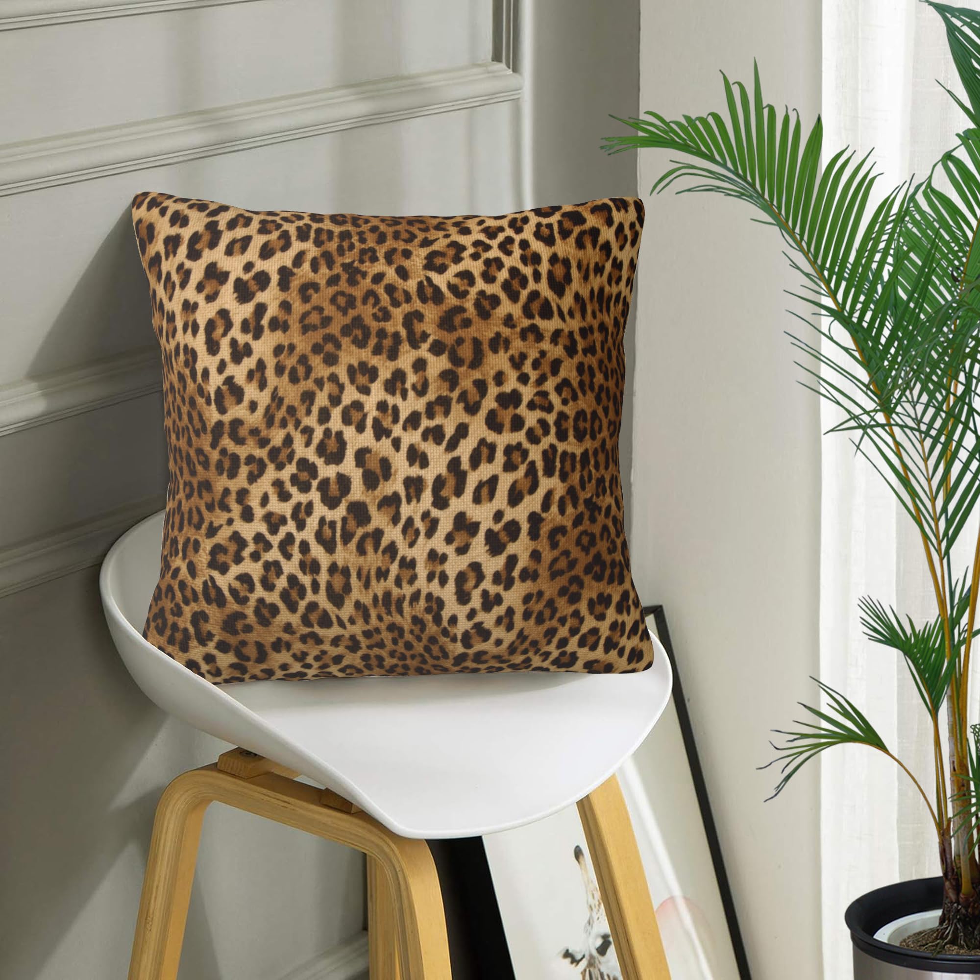 18&quot; Leopard Pillow Covers (Set of 2) - From Where - 