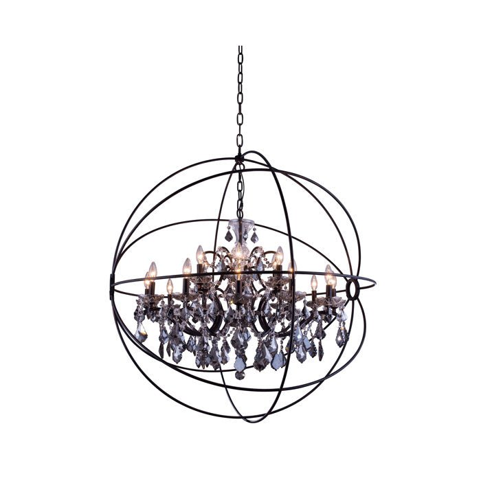 18 - Light Candle Globe Chandelier - From Where - 