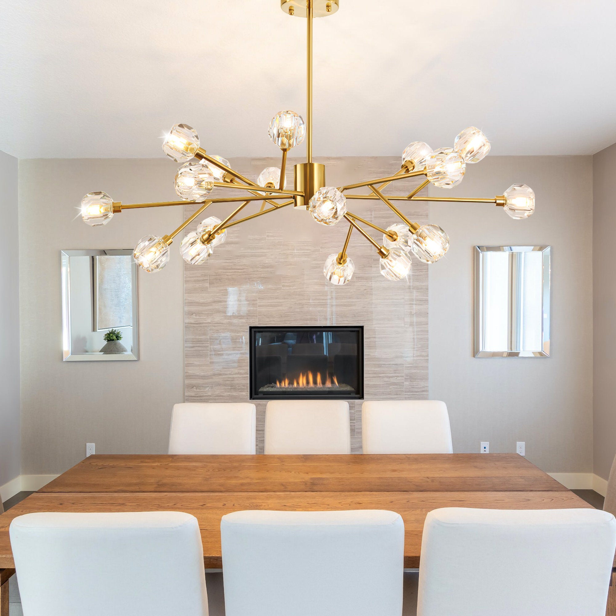 18 - Light Sputnik Chandelier with LED Bulbs - From Where - 