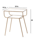 19'' W Metal Nightstand - From Where - 