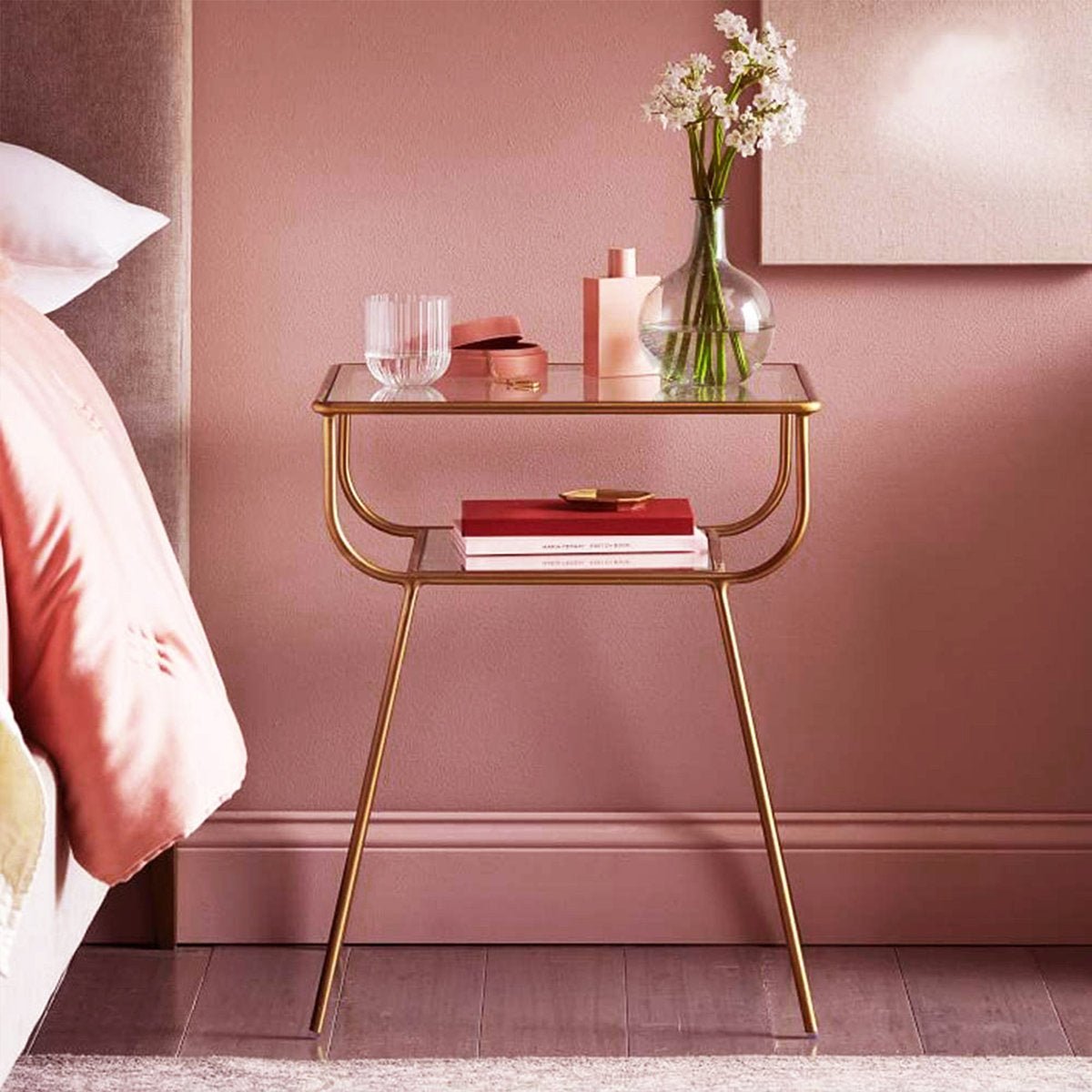 19'' W Metal Nightstand - From Where - 