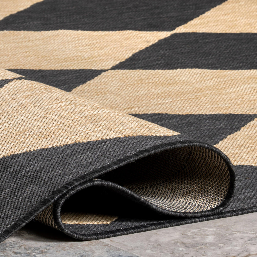 Adelaide Harlequin Indoor/Outdoor Rug | Dark Grey