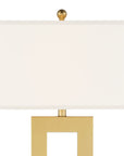 360 Lighting Marshall Modern Table Lamp 30" Tall Gold Open Base Oatmeal Rectangular Shade for Bedroom Living Room Bedside Nightstand Office House Home