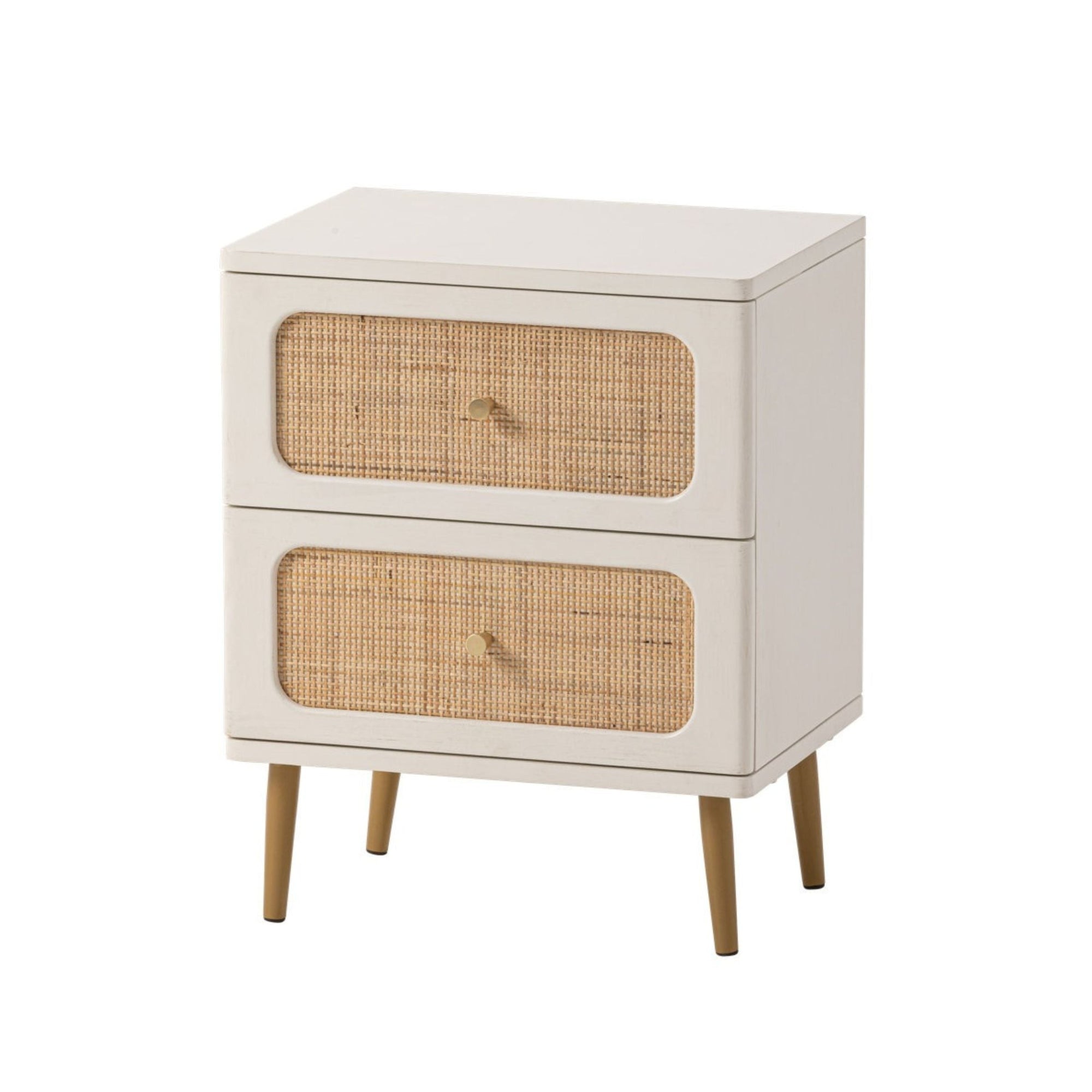 2 - Drawer Woven Nightstand - From Where - 