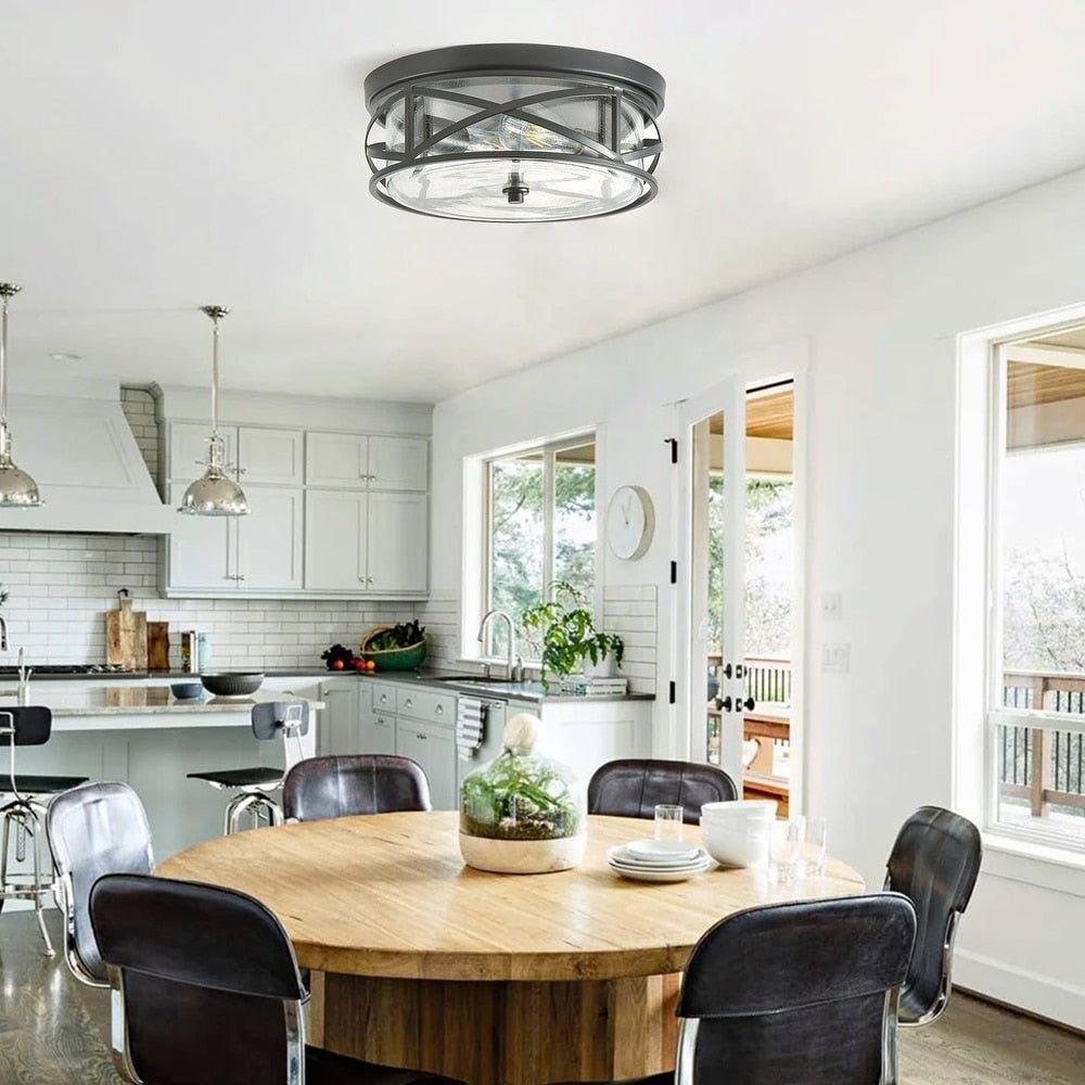 2 - Light Metal Frame Ceiling Light - From Where - 