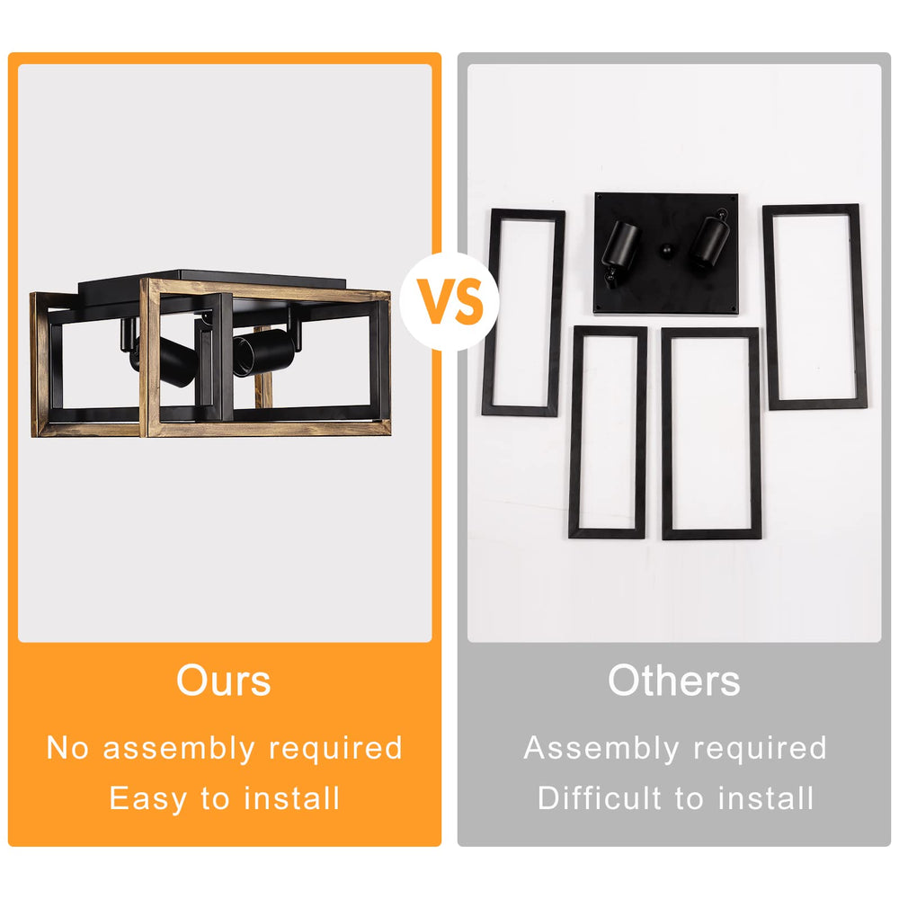 2 - Light Square Ceiling Light - From Where - 