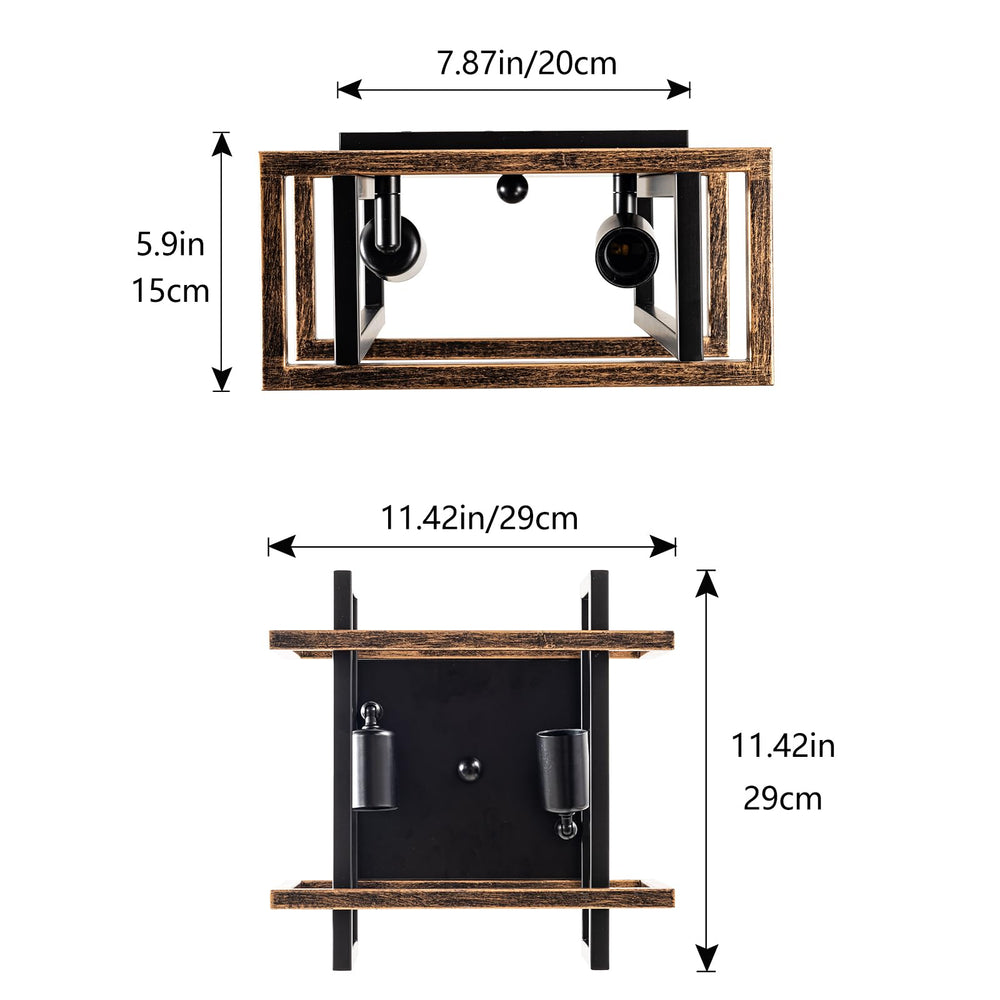 2 - Light Square Ceiling Light - From Where - 