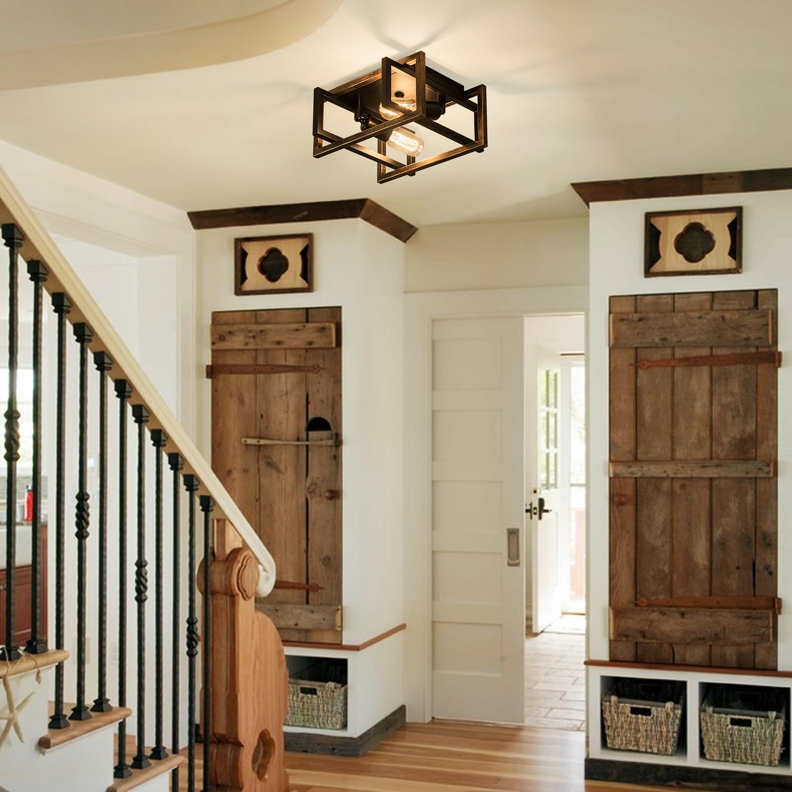 2 - Light Square Ceiling Light - From Where - 