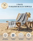 2 Pack Beach Towels Oversized - From Where Finds -