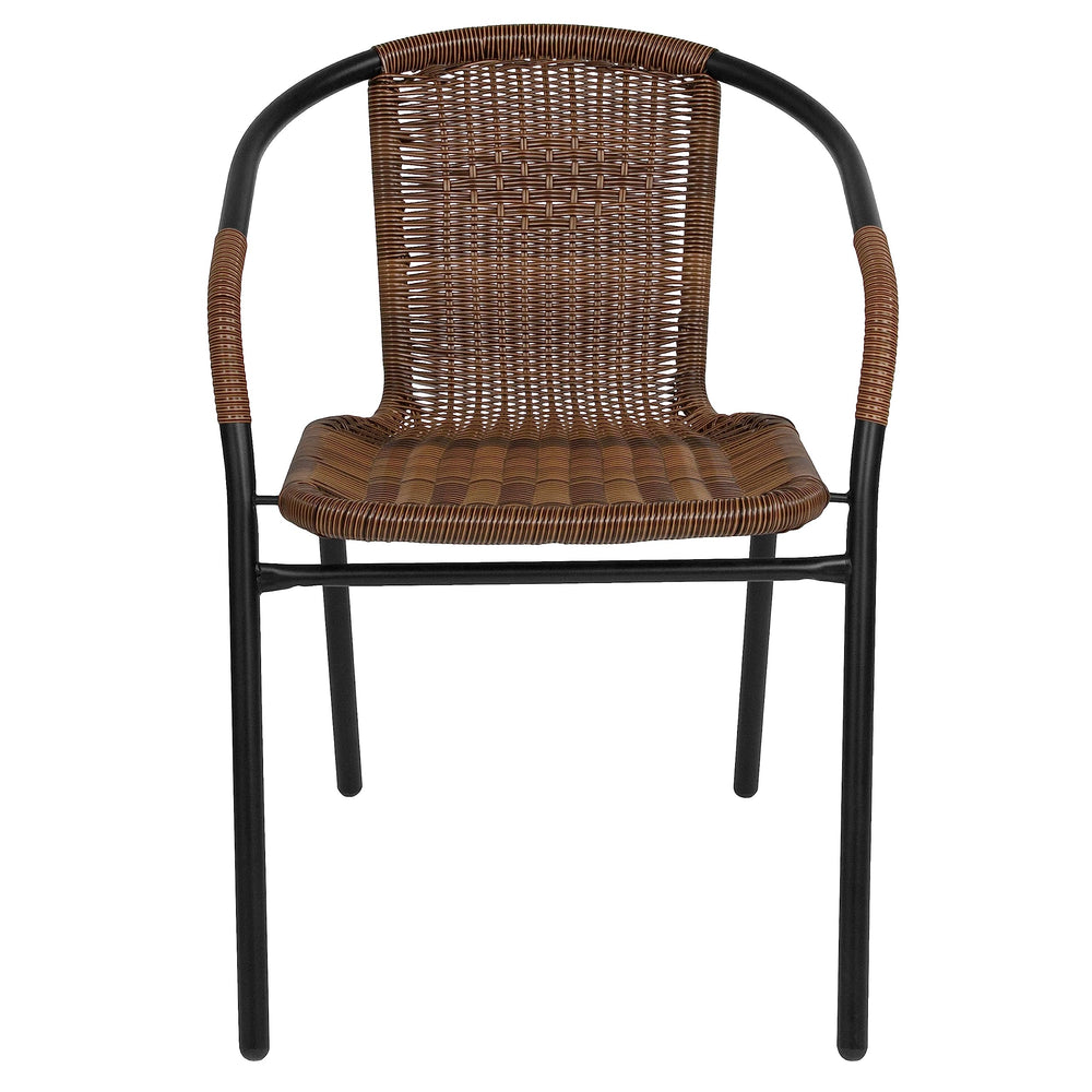 2 Pack Brown Rattan Chairs - From Where - 