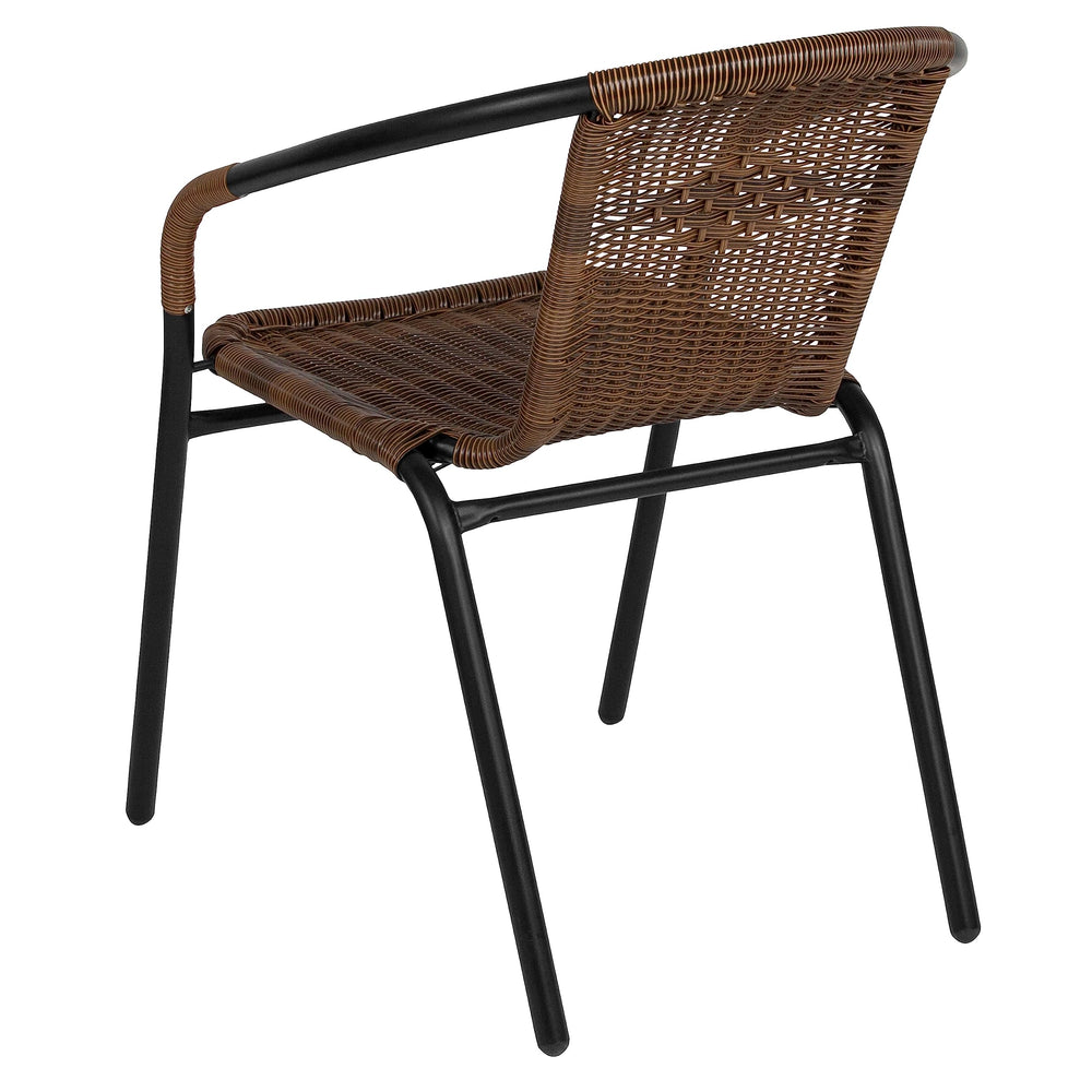 2 Pack Brown Rattan Chairs - From Where - 
