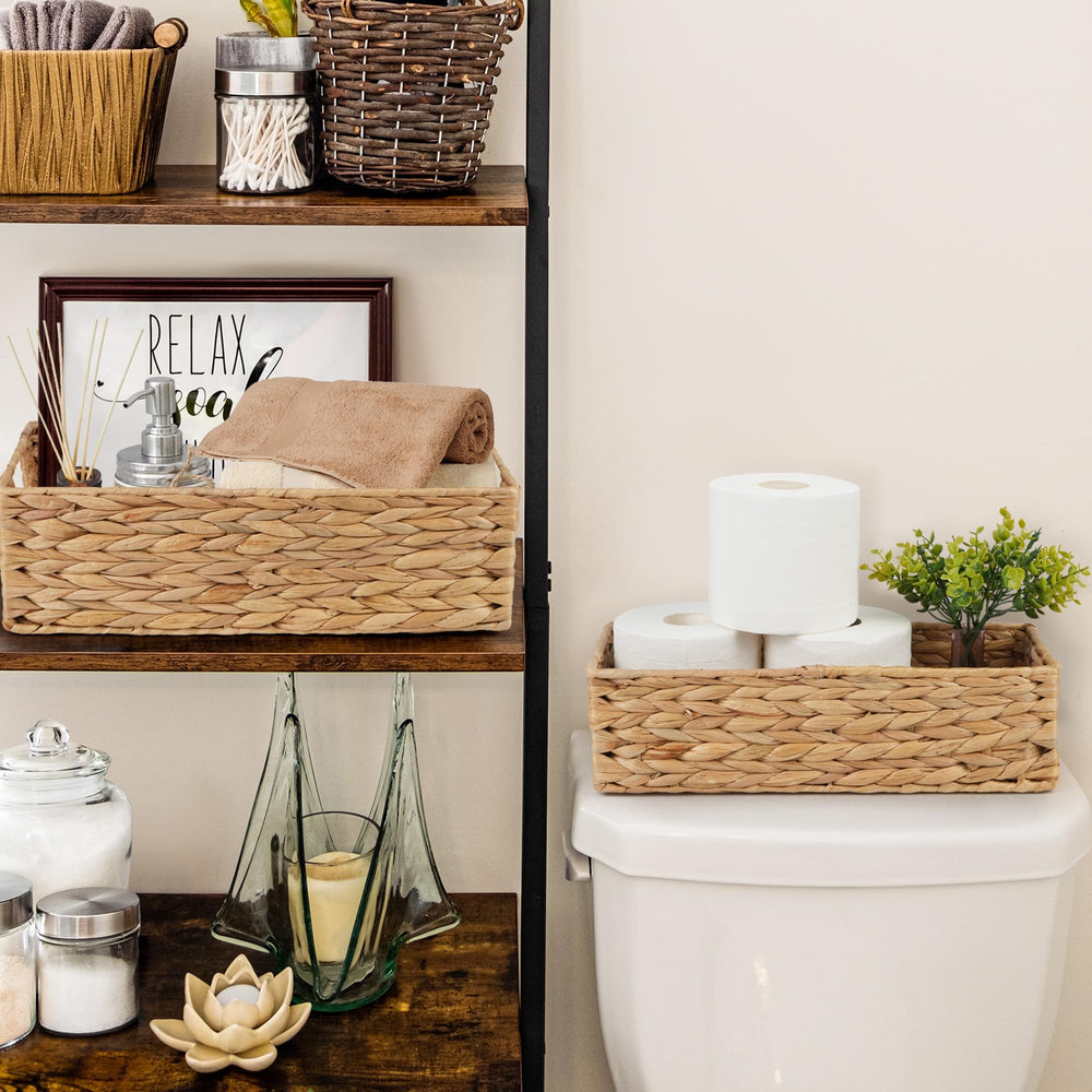 2 Pack Water Hyacinth Toilet Paper Basket - From Where - 