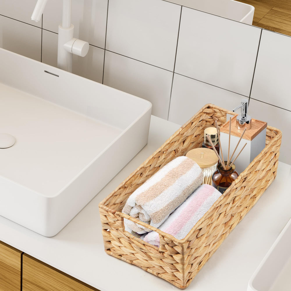 2 Pack Water Hyacinth Toilet Paper Basket - From Where - 