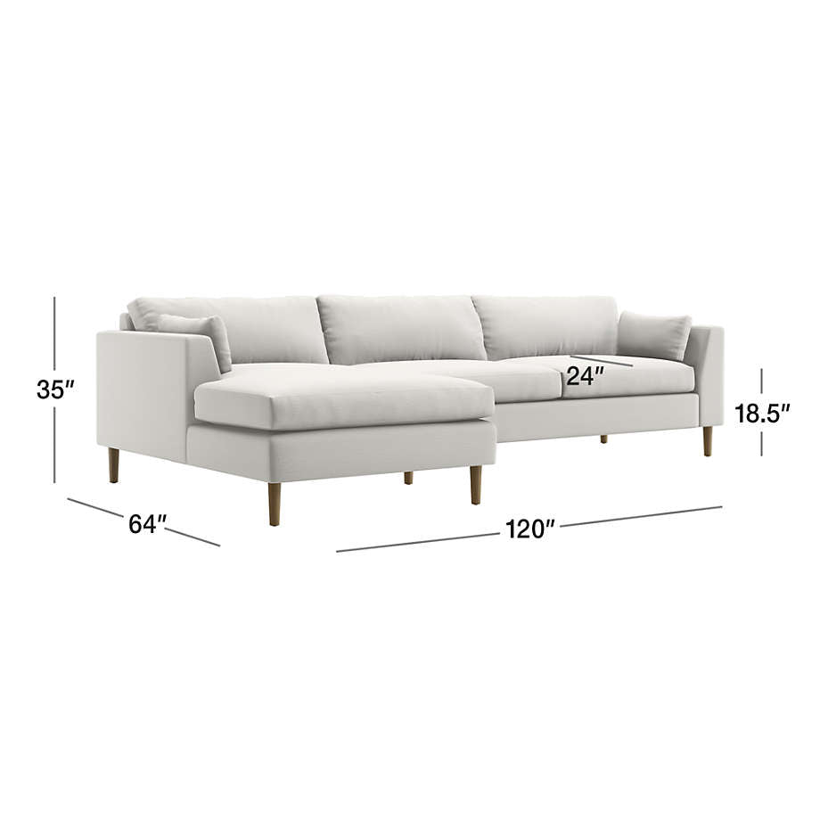 2 - Piece Chaise Sectional Sofa - From Where - 