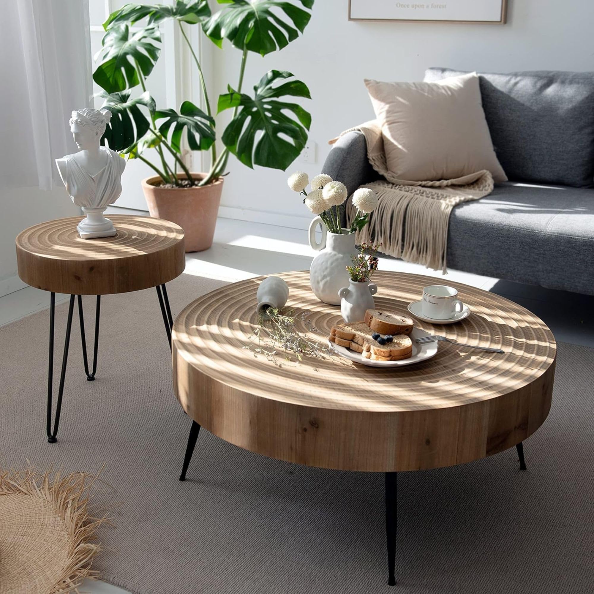 2 - Piece Farmhouse Coffee Table Set - From Where - 